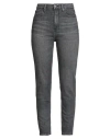 Tommy Hilfiger Woman Jeans Grey Size 31w-30l Cotton, Recycled Cotton, Elastane In Gray