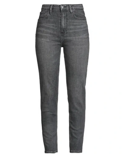 Tommy Hilfiger Woman Jeans Grey Size 31w-30l Cotton, Recycled Cotton, Elastane In Gray