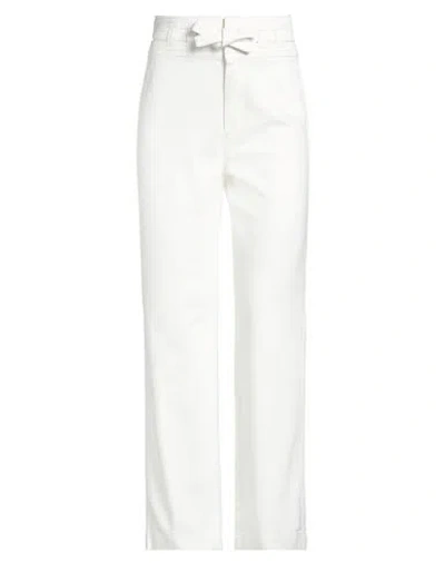 Tommy Hilfiger Woman Jeans White Size 27w-30l Cotton, Polyester