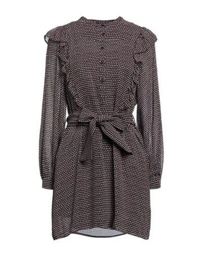 Tommy Hilfiger Woman Mini Dress Burgundy Size 4 Viscose In Red