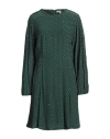 Tommy Hilfiger Woman Mini Dress Green Size 6 Viscose In Green