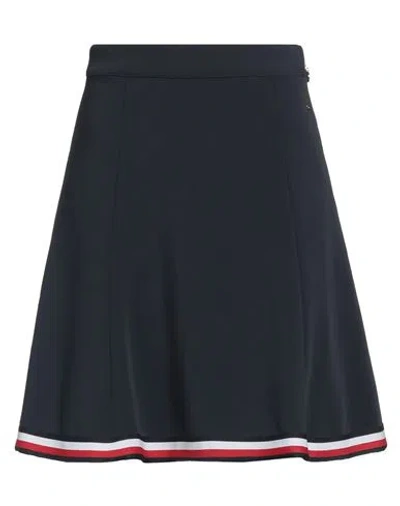 Tommy Hilfiger Woman Mini Skirt Midnight Blue Size 0 Polyester, Viscose, Elastane