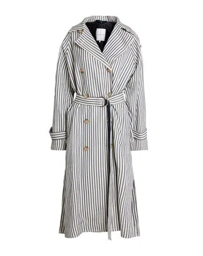 Tommy Hilfiger Woman Overcoat & Trench Coat Cream Size M/l Viscose In White