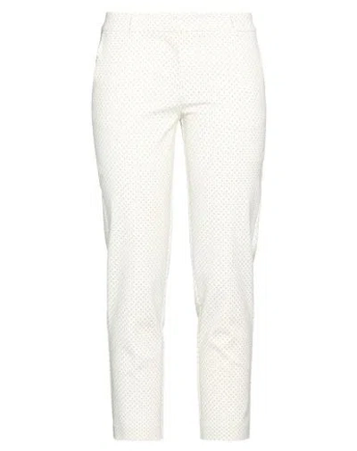 Tommy Hilfiger Woman Pants Cream Size 8 Cotton, Viscose, Elastane In White