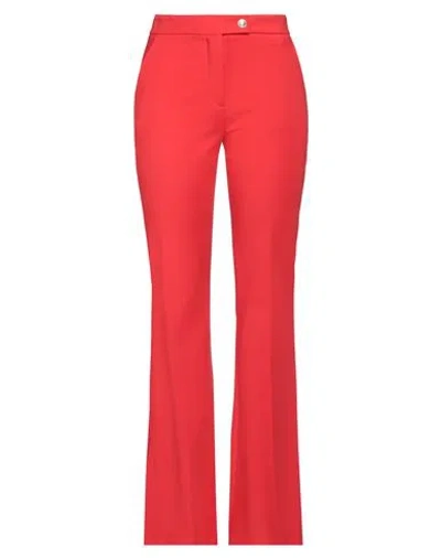 Tommy Hilfiger Woman Pants Red Size 12 Viscose, Elastane
