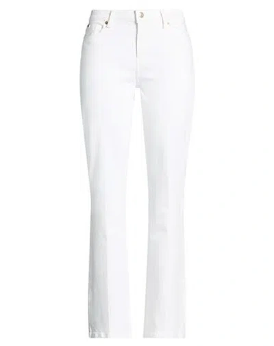 Tommy Hilfiger Woman Pants White Size 32w-32l Cotton, Elastane