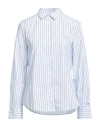 Tommy Hilfiger Woman Shirt Light Blue Size 6 Cotton In Blue