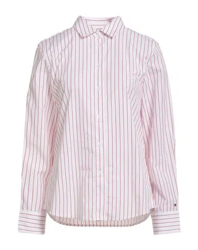Tommy Hilfiger Woman Shirt Pink Size 6 Cotton