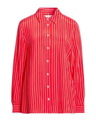 Tommy Hilfiger Woman Shirt Red Size 10 Cupro