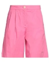 Tommy Hilfiger Woman Shorts & Bermuda Shorts Fuchsia Size 4 Cotton, Elastane In Pink