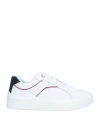 TOMMY HILFIGER TOMMY HILFIGER WOMAN SNEAKERS WHITE SIZE 6.5 LEATHER
