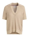 Tommy Hilfiger Woman Sweater Beige Size M Cotton, Linen