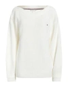 Tommy Hilfiger Cable Knit Relaxed Fit Sweater In Off White