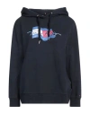 Tommy Hilfiger Woman Sweatshirt Midnight Blue Size L Cotton