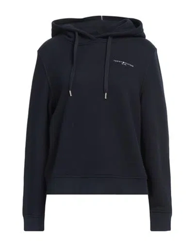 Tommy Hilfiger Logo-print Hoodie In Blue
