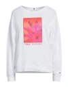 Tommy Hilfiger Woman Sweatshirt White Size L Cotton In White