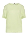 Tommy Hilfiger Woman T-shirt Lime Green Size M Linen