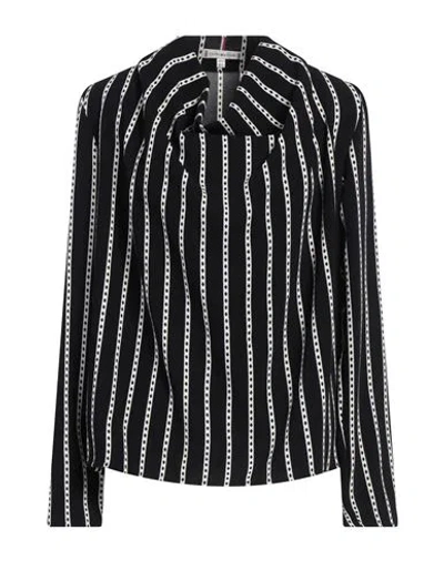 Tommy Hilfiger Woman Top Midnight Blue Size 8 Polyester