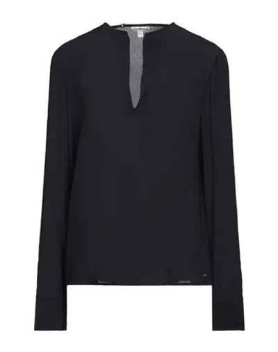 Tommy Hilfiger Woman Top Midnight Blue Size 8 Viscose