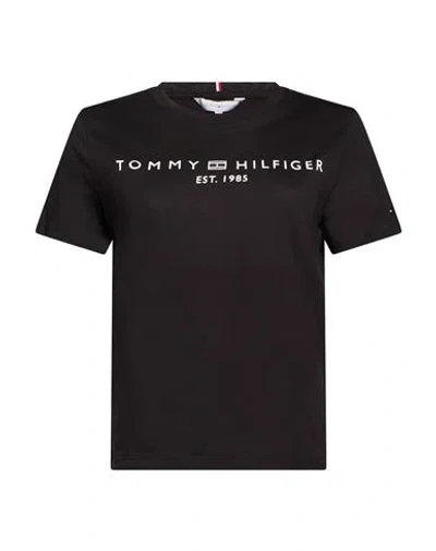 Tommy Hilfiger Woman T-shirt Black Size L Cotton