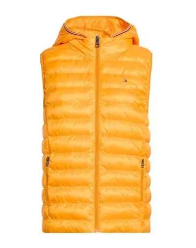 Tommy Hilfiger Woman Vest Orange Size M Polyester In Yellow