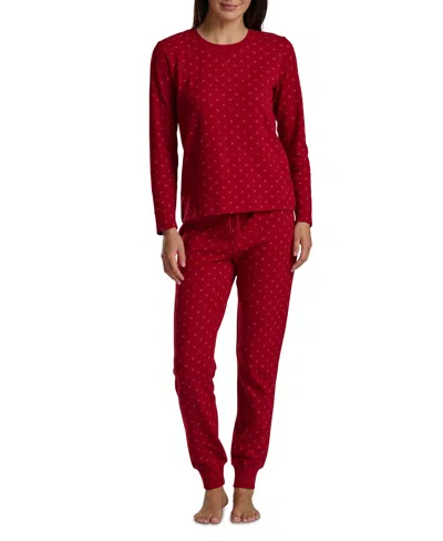 TOMMY HILFIGER WOMEN'S 2-PC. PACKAGED PRINTED THERMAL PAJAMAS SET