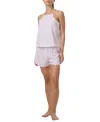 Tommy Hilfiger Women's 2-pc. Striped Cami & Boxer Pajama Set