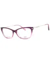 Tommy Hilfiger Ladies Red Rectangular Eyeglass Frames Thth1961l3953 In Purple