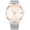 Tommy Hilfiger Women's Alex Rose Gold Dial Watch In Metallic