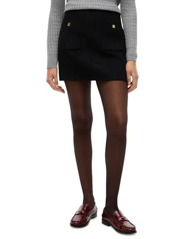 Tommy Hilfiger Women's A-line Mini Skirt In Black