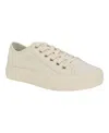 Tommy Hilfiger Women's Aquila Lace Up Sneakers In Ivory Logo