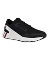 Tommy Hilfiger Twarosa Womens Two Tone Manmade Slip-on Sneakers In Black,white