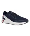 Tommy Hilfiger Twarosa Womens Two Tone Manmade Slip-on Sneakers In Dark Blue