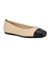 Tommy Hilfiger Logo Hardware Ballet Flat In Neutral