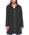 Tommy Hilfiger Women's Belted Hooded Coat In Black