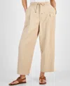 TOMMY HILFIGER WOMEN'S BELTED PLEATED-FRONT ANKLE PANTS