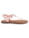 Tommy Hilfiger Women's Bennia Metallic Thong Sandals In Light Pink