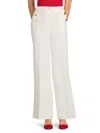Tommy Hilfiger Women's Button-trim Wide-leg Pants In Ivory