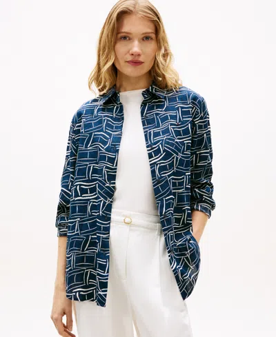 Tommy Hilfiger Women's Button-up Shirt In Blue