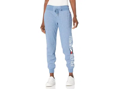 Tommy Hilfiger Women's Cargo Full Length Jogger Women's Jumpsuit & Rompers One Piece True Blue Heather: Xl, Cotton/ In Multi