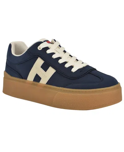 Tommy Hilfiger Women's Celmi Lace-up Fashion Sneakers In Blue