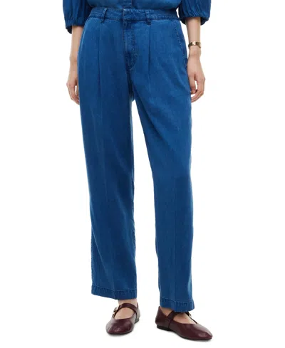 Tommy Hilfiger Women's Chambray Tapered Pants In Blue