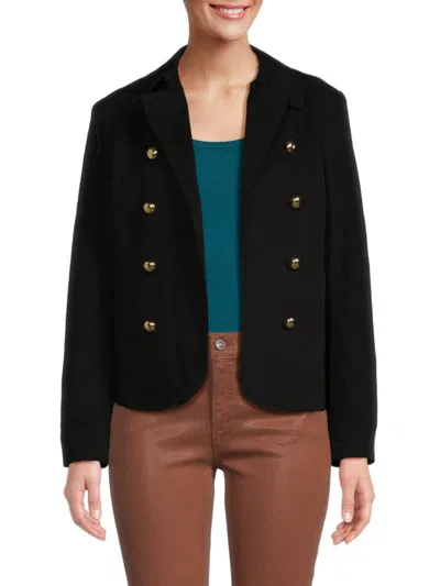 Tommy Hilfiger Women's Chino Military Jacket In Black
