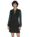 Tommy Hilfiger Plus Size Long Sleeve A-line Dress In Black