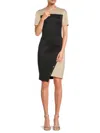 Tommy Hilfiger Women's Colorblock Sheath Dress In Black