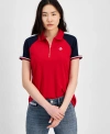 TOMMY HILFIGER WOMEN'S COLORBLOCKED POLO SHIRT
