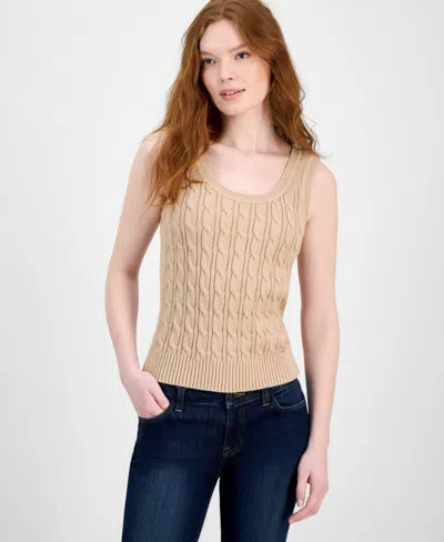 Tommy Hilfiger Women's Cotton Cable-knit Sweater Tank Top