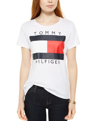 Tommy Hilfiger Women's Cotton Logo T-shirt In Bright White