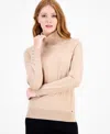 Tommy Hilfiger Women's Cotton Turtleneck Sweater In Neutral