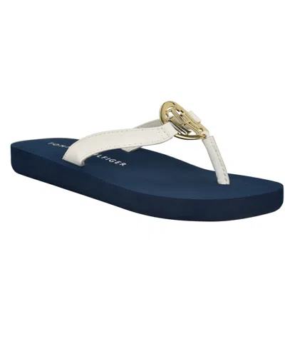 Tommy Hilfiger Women's Crelina Logo Flip Flop Sandals In Blue